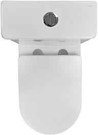 Azario Унитаз-моноблок Terni AZ-8618 безободковый с бачком с сиденьем микролифт белый – фотография-7