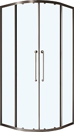 Cezares Душевой уголок Relax 304 RELAX-304-R-2-100-C-GM 100x100 профиль оружейная сталь стекло прозрачное – фотография-1