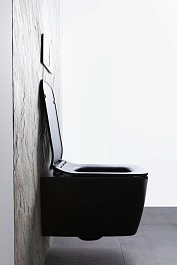 Allen Brau Чаша подвесного унитаза Liberty 4.33007.31 чёрный матовый – фотография-24