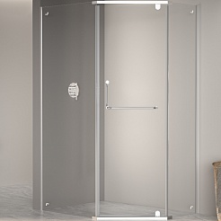 RGW Душевой уголок Passage PA-091 90x80 профиль хром стекло прозрачное – фотография-1