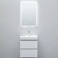 Aquanet Мебель для ванной Вега 50 подвесная белая глянцевая