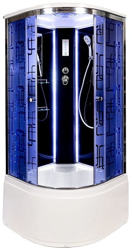 DTO Душевая кабина BМ4510 LED BLACK – фото-1