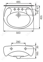 Cersanit Раковина Eko E 55 B – фотография-5