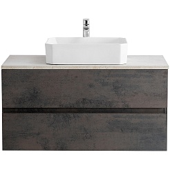 BelBagno Тумба с раковиной Molveno-46 100 подвесная ossido столешница KEP-100-MCO – фотография-2