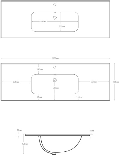 Allen Brau Мебельная раковина Glority 120 1.35010.20 белая – картинка-5