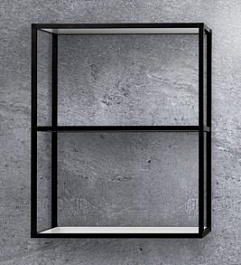 Cezares Двухъярусная подвесная полка Cadro 60 Nero – фотография-1