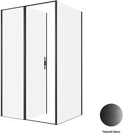 Allen Brau Душевой уголок Priority 120x80 3.31009.BBA/3.31015.BBA чёрный браш – фотография-4