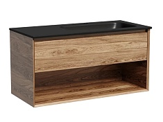 Sancos Тумба с раковиной Marmi 1.0 100 R дуб галифакс натуральный раковина Grace 101 R CN7015MB