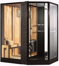 Orans Душевая кабина Diamond SR-89103LS Black – фотография-1