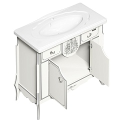  Тумба с раковиной Luise белая – фотография-6