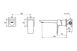 Excellent Смеситель для раковины KERIA AREX.2014CR хром – фотография-3