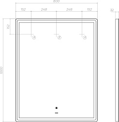 Vigo Зеркало Roberta Classic 800 – фотография-6