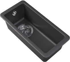 Florentina Мойка кухонная дополнительная Вега 160 черная – фотография-2
