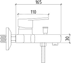 Teymi Смеситель для ванны с душем Ritta T10207 хром – фотография-13