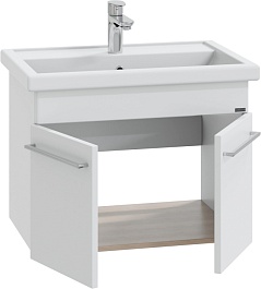 СанТа Тумба с раковиной Вегас 70 подвесная белая – фотография-2