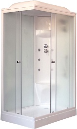 Royal Bath Душевая кабина RB 8120HP7-WC-R (белое/шиншилла стекло) – фотография-1