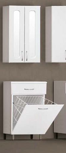 Style Line Шкаф навесной ПШ 480 зеркальная вставка – фотография-2