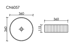 Ceramicanova Мебельная раковина Element 36 CN6057MHL серо-голубой матовый – фотография-6