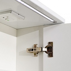 Runo Мебель для ванной Лира 105 L белая – фотография-12