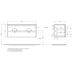 BelBagno Тумба с раковиной Kraft 120 подвесная Cemento Grigio – фотография-12