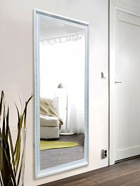 Mixline Зеркало Багет Севилья 60 белое с серебром – фотография-2