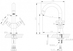 Promo Смеситель для раковины Summer Rain F177111C-1 – фотография-4