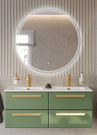 BelBagno Мебель для ванной Eco Cer-N 120 с 4 ящиками фисташковый софт CZR-8073-120-2 ручки сатиновое золото – фотография-1