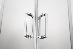 Aquatek Душевая дверь в нишу Ария 120x200 AQ ARI RA 12020CH профиль хром стекло прозрачное – фотография-5