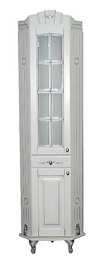 Атолл Шкаф-пенал "Александрия" айвори угловой – фото-1