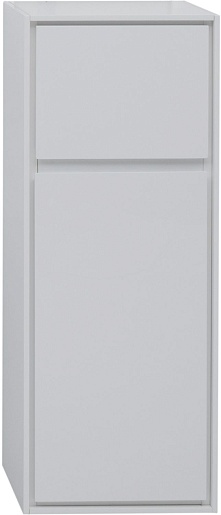 Aquanet Шкаф пенал Милан 35 малый подвесной белый – фотография-2