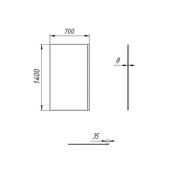 Paini Шторка на ванну Screen 70 Paini-ScreenWT70C неподвижная, прозрачное, профиль черный – фотография-3
