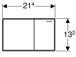 Geberit Кнопка смыва Sigma 60 115.640.SI.1 белая – фотография-2