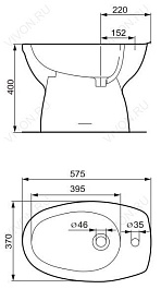 Cersanit Биде напольное Eko S-BI-EKO-S-w – фотография-3