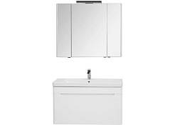 Aquanet Тумба с раковиной София 105 белая – фотография-4