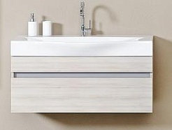 Aqwella Тумба для умывальника Бергамо 80 подвесная акация – фотография-1