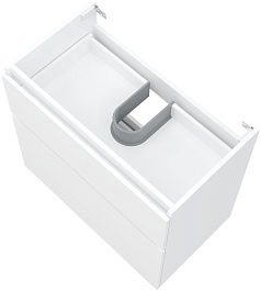 Teymi Тумба с раковиной Laina 80 белая матовая – фотография-9