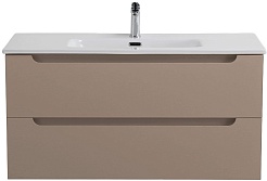 BelBagno Тумба с раковиной Etna 100 подвесная бежевая матовая – фотография-1