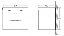 BelBagno Тумба с раковиной MARINO 650 Crema Opaco – фотография-3