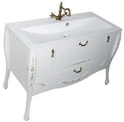 Aquanet Комплект Мебели "Виктория 120" белый/золото – фотография-5