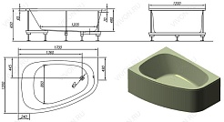 Kolpa San Акриловая ванна Chad R BASIS – фотография-3