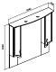 Runo Зеркальный шкаф Севилья 105 – картинка-6