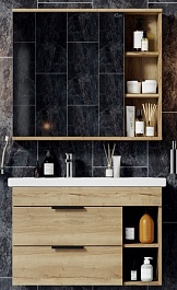 Onika Мебель для ванной Легран 80 дуб галифакс – фотография-1