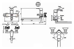 Promo Смеситель для ванны Alfa F6120178CP-01L – фотография-2