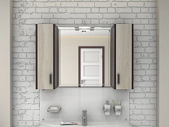 Какса-а Мебель для ванной Карлос 105 дуб сантана/венге – фотография-8