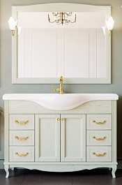 ValenHouse Комплект мебели Эллина 120 слоновая кость, фурнитура золото – фотография-1