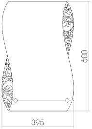 Mixline Зеркало Шарм Аква 39.5 – фотография-2