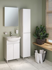 Runo Зеркальный шкаф Лада 50 белый – фотография-4