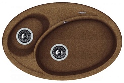 Florentina Мойка гранитная Селена 780 коричневый – фотография-1