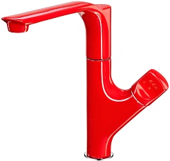 E.C.A. Смеситель для кухни Myra 104318063 красный – фотография-1