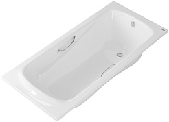 Owl 1975 Ванна чугунная Strand 1700x800 с ручками – фотография-1